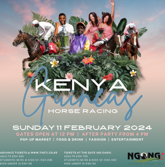 Jockey Club Kenya Account & App Registration and Login. Ticket prices for adults average KES 750 at the gate, with advance tickets going for KES 500. Picture/Jockey Club of Kenya 