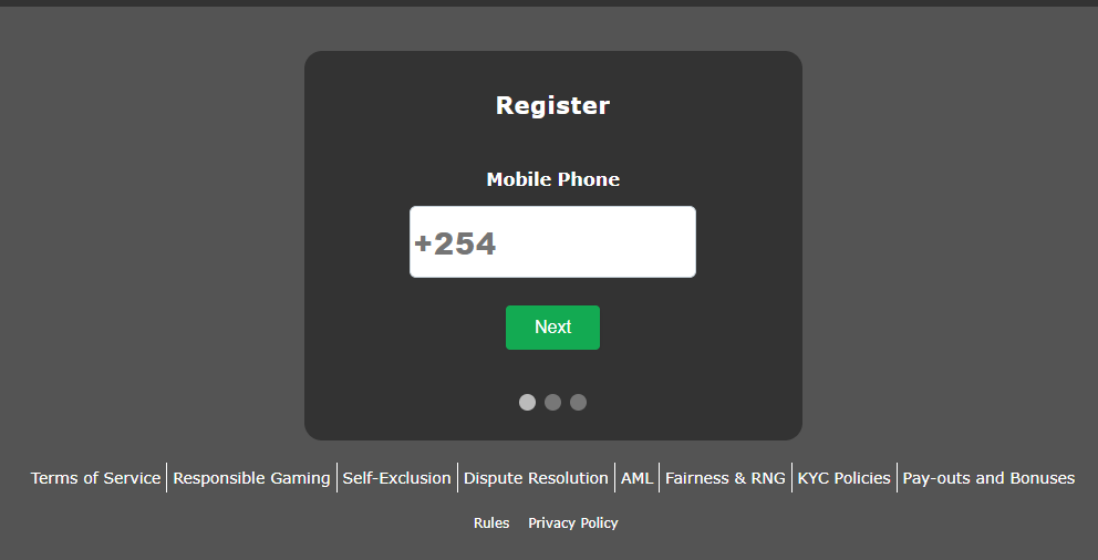 Play2net Kenya Account & App Registration and Login. Play2net Kenya registration form