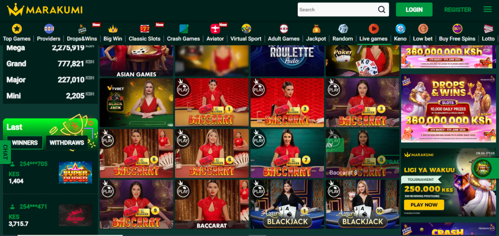 Marakumi Kenya Account & App Registration and Login. Marakumi Kenya casino has plenty of live casino games supported by numerous providers. Sign up today and be part of the live action.