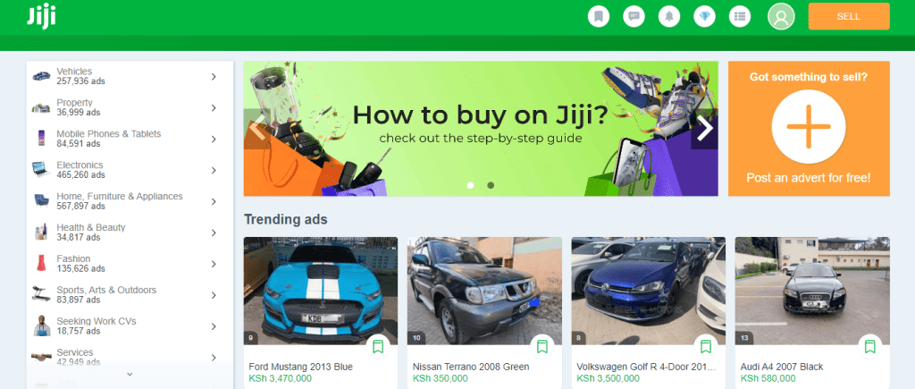 10 best online retail stores in Kenya - legit shopping sites. Jiji offers free and premium classified listing services for merchants/sellers who want to sell goods and services.