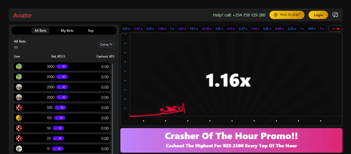 AviatorGam Kenya Account & App Registration and Login. The AviatorGam Kenya Crasher of the Hour Promo allows you to win KES 2,500 every hour.